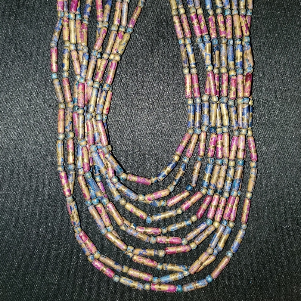 Beaded Multiple Loop Necklace - Picture 6 of 6